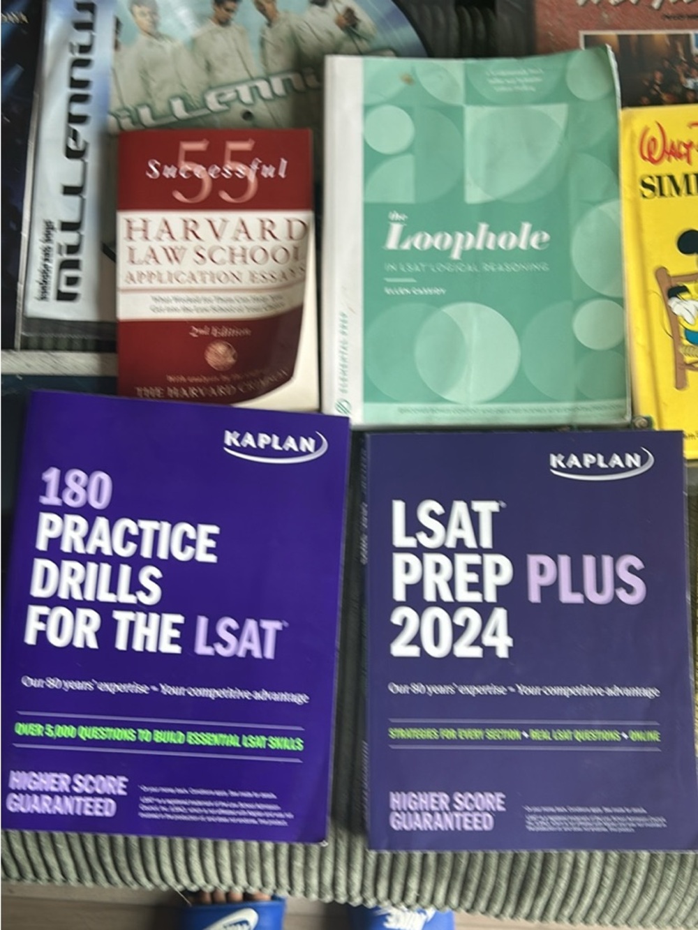 Kaplan Purple and Red LSAT/Admissions Study Books